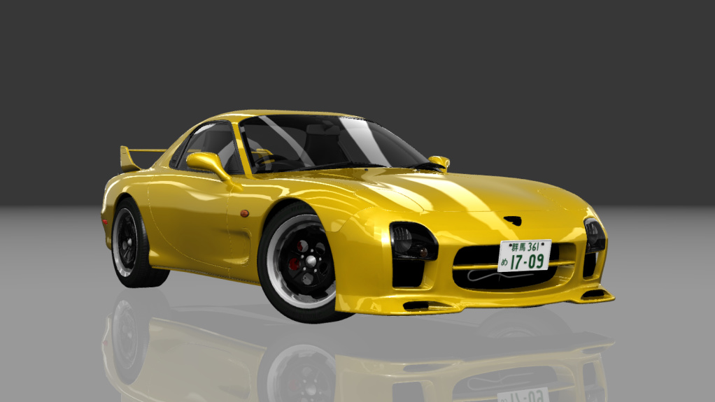 Touge Workshhop Mazda RX-7 A-Spec Night-ver., skin 09_competition_yellow_b