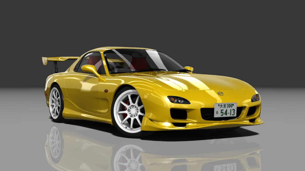 Touge Workshhop Mazda RX-7 Perfomance, skin 08_competition_yellow