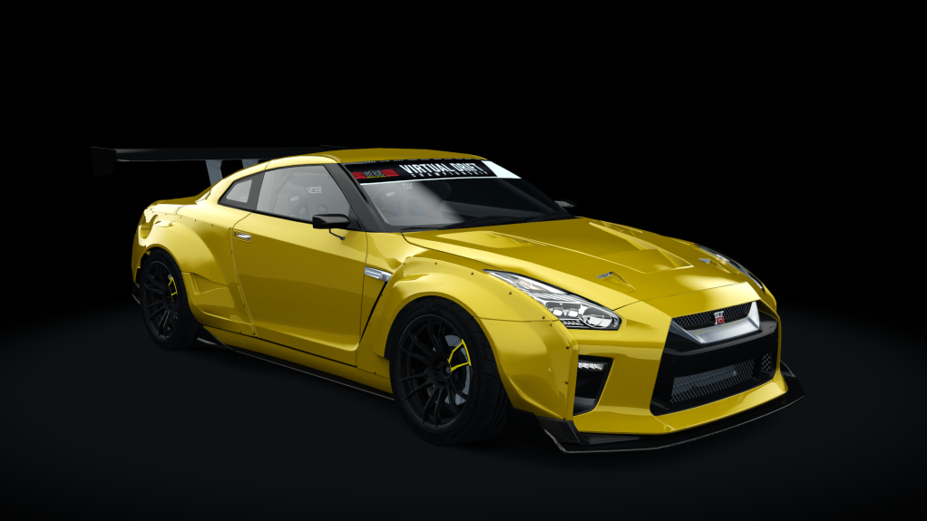 VDC Nissan GT-R DAMD Public 3.0, skin 04_lightning_yellow