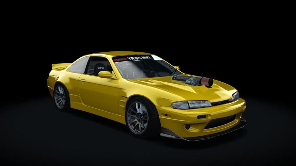 VDC Nissan Silvia S14 Zenki 3.0, skin 04_lightning_yellow