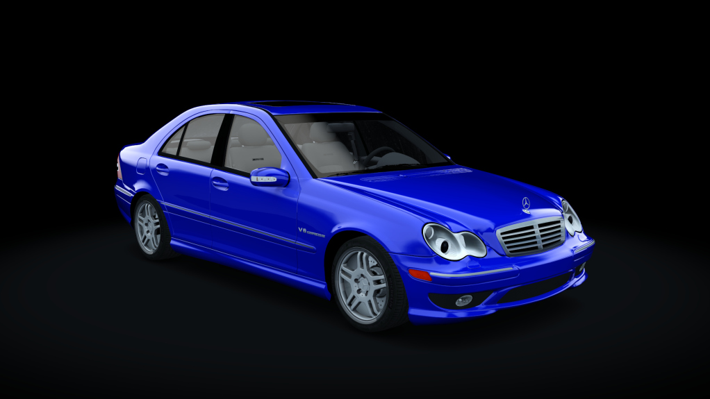 Mercedes-Benz C32 AMG 2004, skin blue