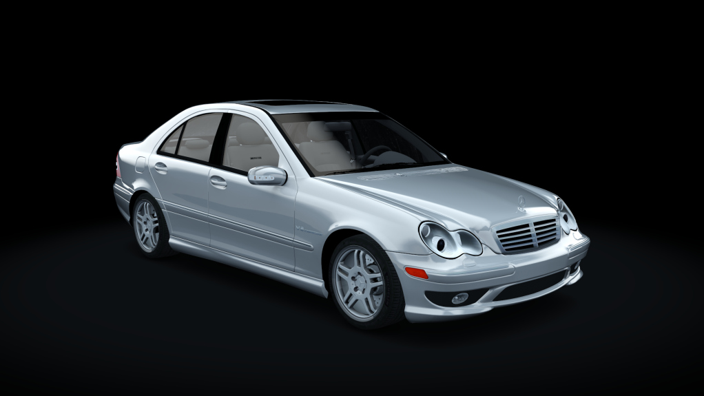 Mercedes-Benz C32 AMG 2004, skin silver