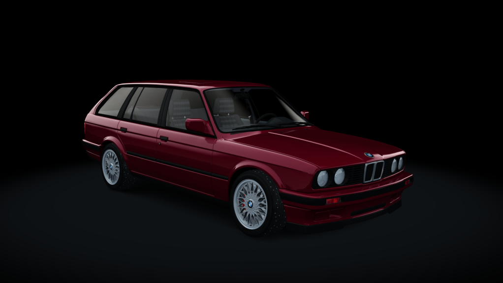 BMW E30 Touring Winter Drift, skin dark_red