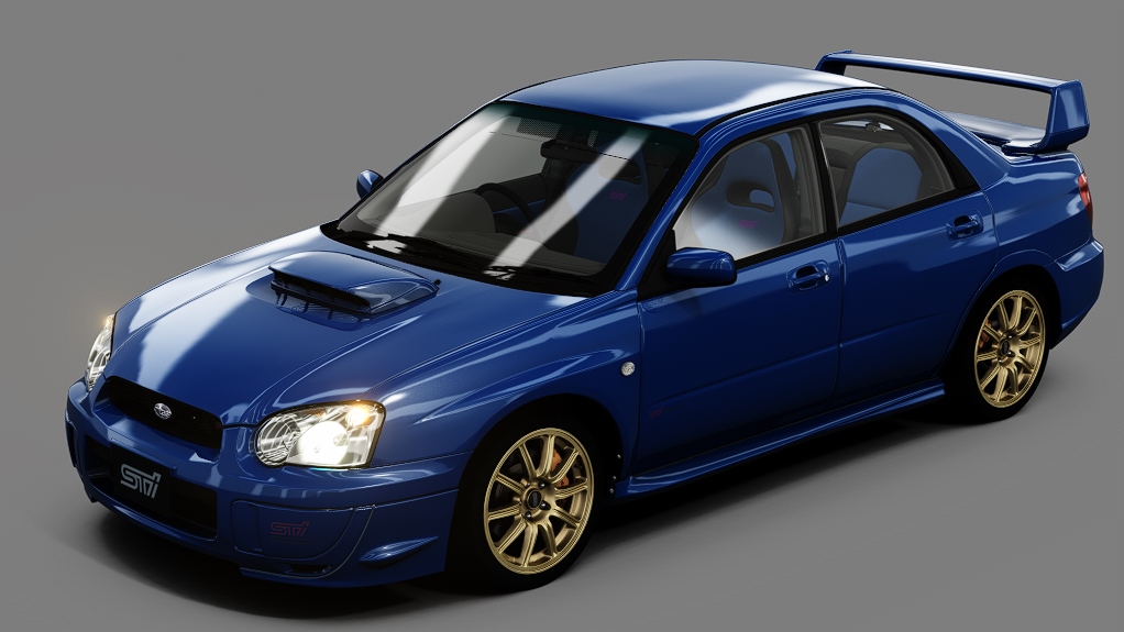 Subaru Impreza Sedan WRX STi (GDB-E), skin Sonic_Blue_Mica