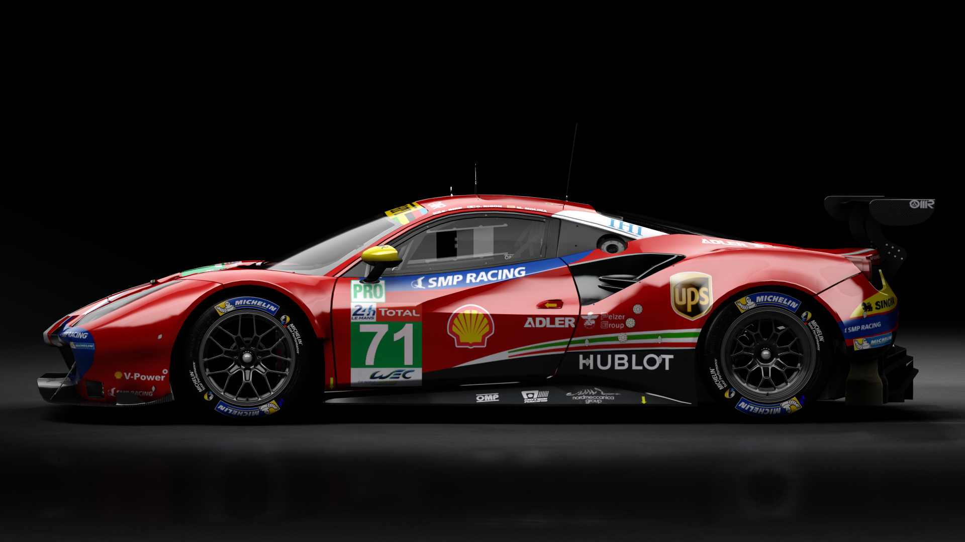 2018 Ferrari 488 GTE Evo Le Mans Spec CRC-Tune, skin 2018 #71 AF Corse LM24