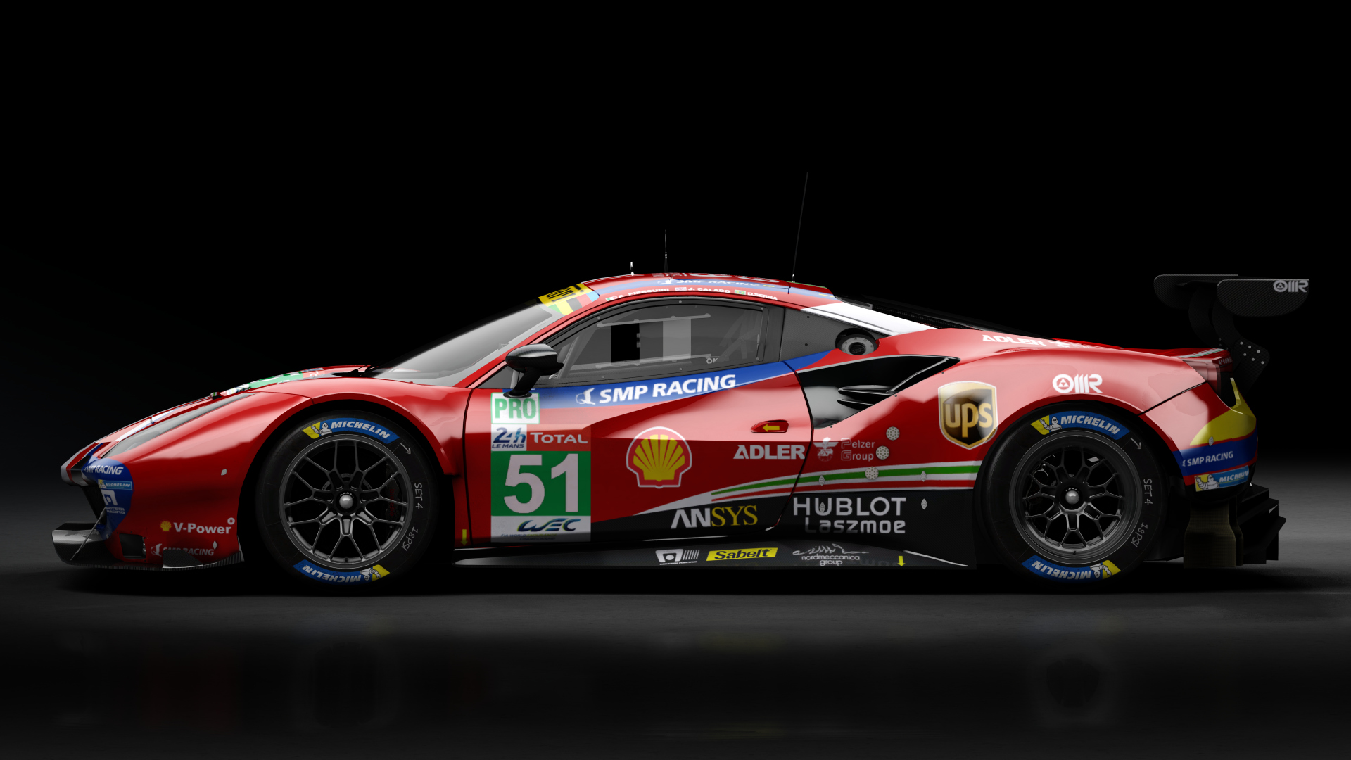 2018 Ferrari 488 GTE Evo Le Mans Spec CRC-Tune, skin 2019 #51 AF Corse LM24