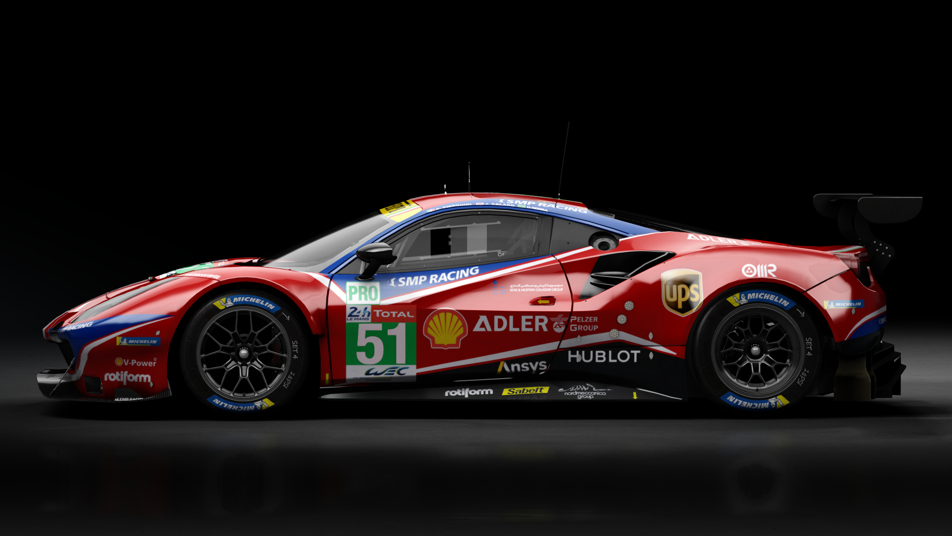 2018 Ferrari 488 GTE Evo Le Mans Spec CRC-Tune, skin 2020 #51 AF Corse LM24