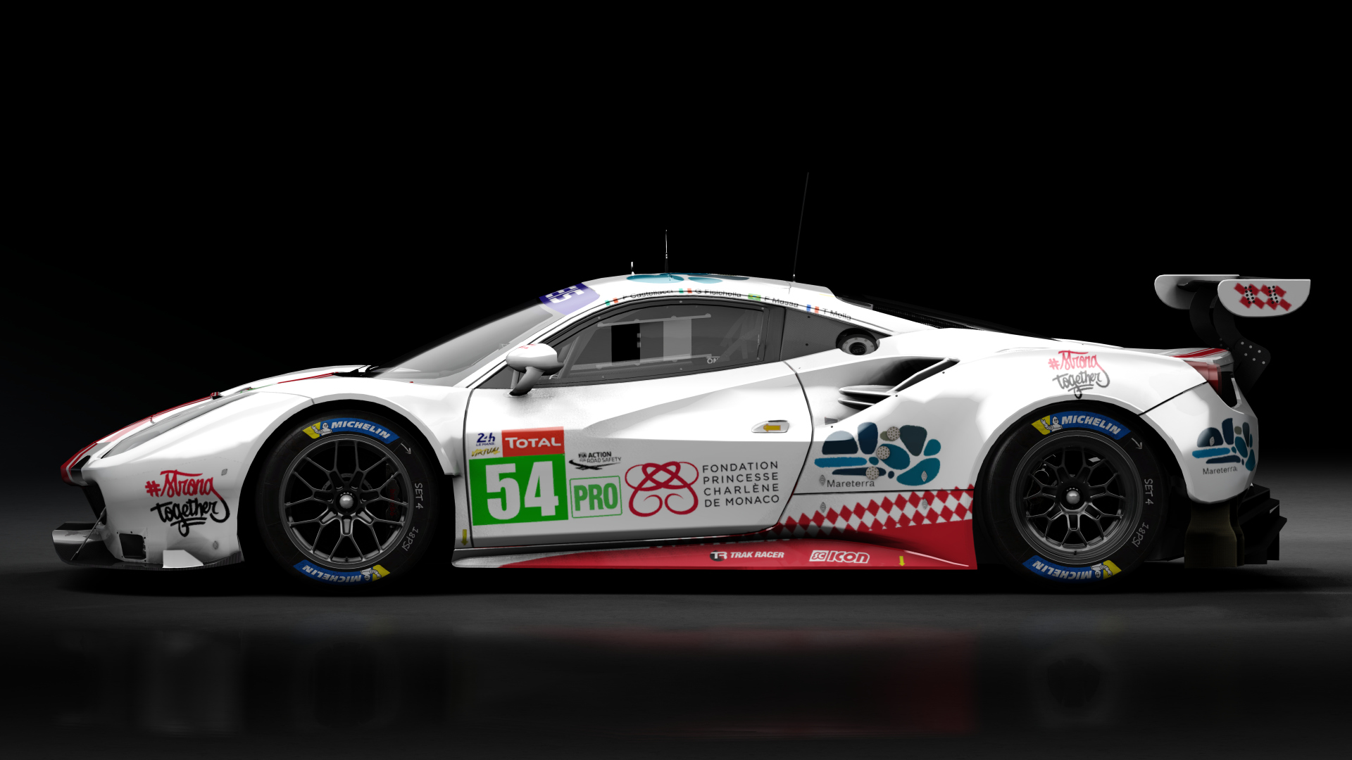 2018 Ferrari 488 GTE Evo Le Mans Spec CRC-Tune, skin 2020 #54 Strong Together LM24 VIRTUAL