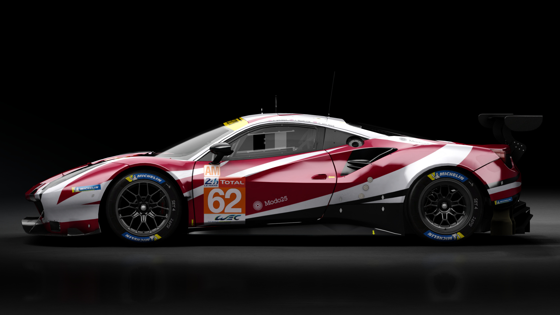 2018 Ferrari 488 GTE Evo Le Mans Spec CRC-Tune, skin 2020 #62 LM Red River Sport LM24