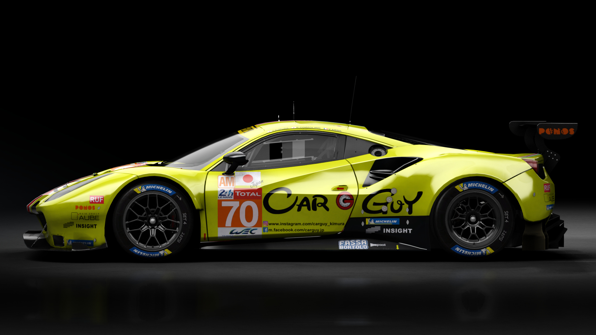 2018 Ferrari 488 GTE Evo Le Mans Spec CRC-Tune, skin 2020 #70 MR Racing LM24