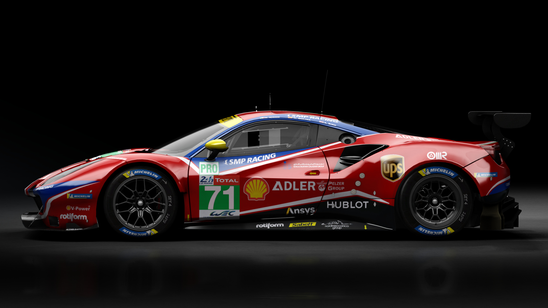 2018 Ferrari 488 GTE Evo Le Mans Spec CRC-Tune, skin 2020 #71 AF Corse LM24