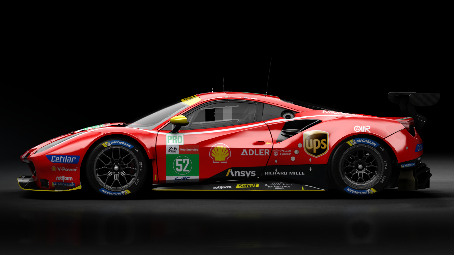 2018 Ferrari 488 GTE Evo Le Mans Spec CRC-Tune, skin 2021 #52 AF Corse LM24