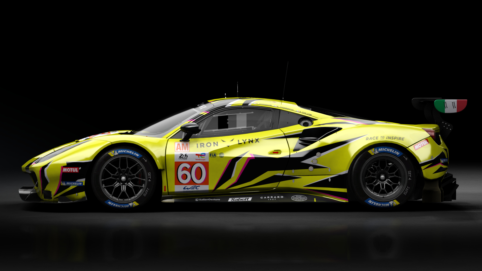 2018 Ferrari 488 GTE Evo Le Mans Spec CRC-Tune, skin 2022 #60 Iron Lynx LM24