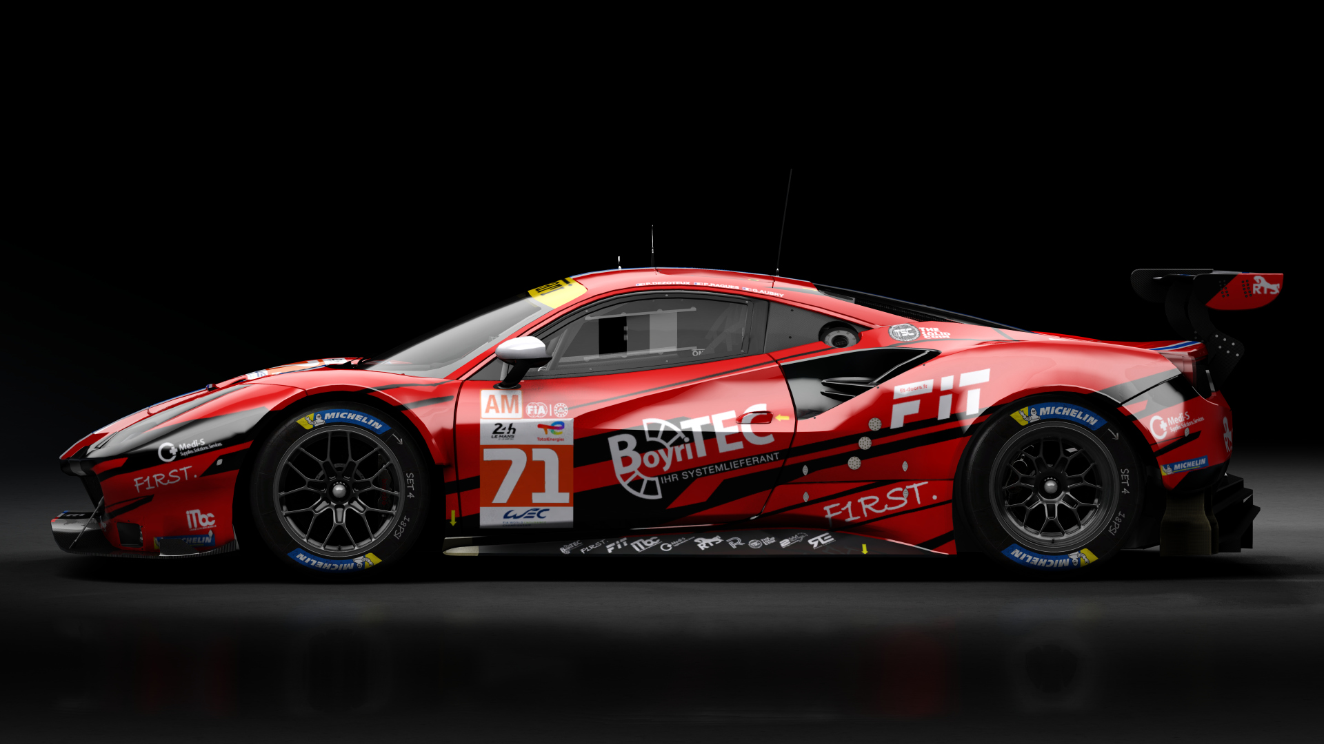 2018 Ferrari 488 GTE Evo Le Mans Spec CRC-Tune, skin 2022 #71 Spirit Of Race LM24