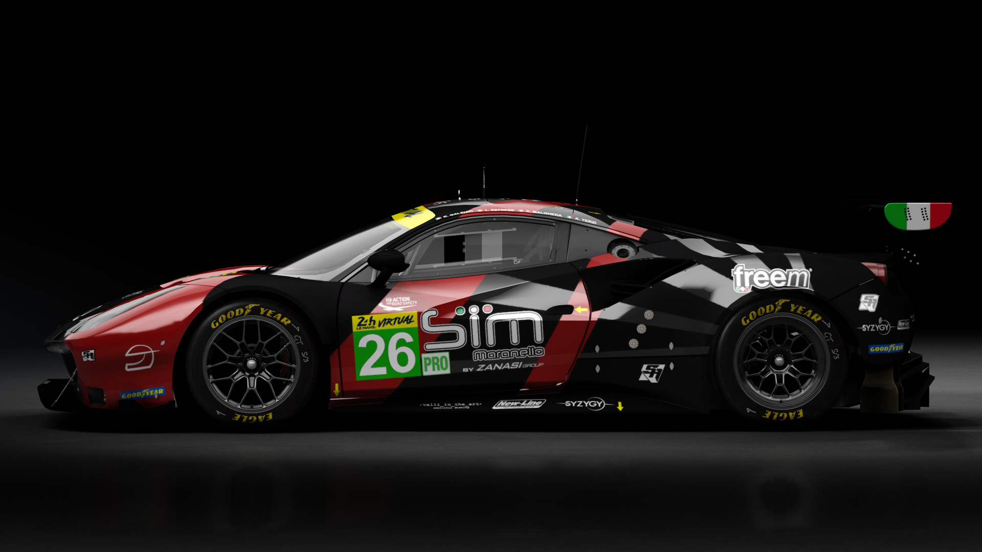 2018 Ferrari 488 GTE Evo Le Mans Spec CRC-Tune, skin 2023 #26 Sim Maranello LM24 VIRTUAL