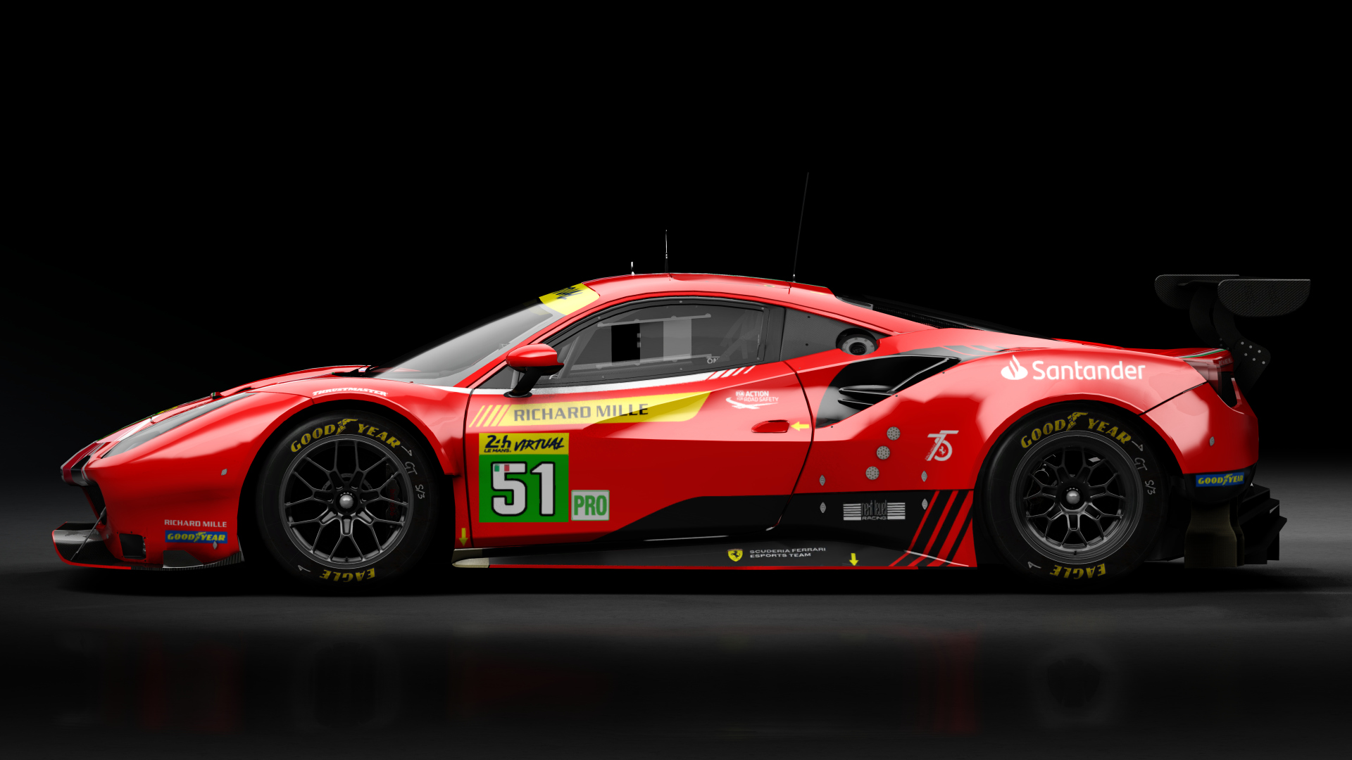 2018 Ferrari 488 GTE Evo Le Mans Spec CRC-Tune, skin 2023 #51 SF Velas Esports Team LM24 VIRTUAL