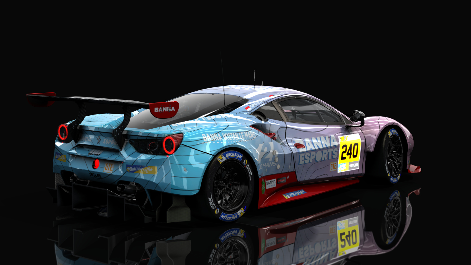 2018 Ferrari 488 GTE Evo Le Mans Spec CRC-Tune, skin 240_Banna Esport