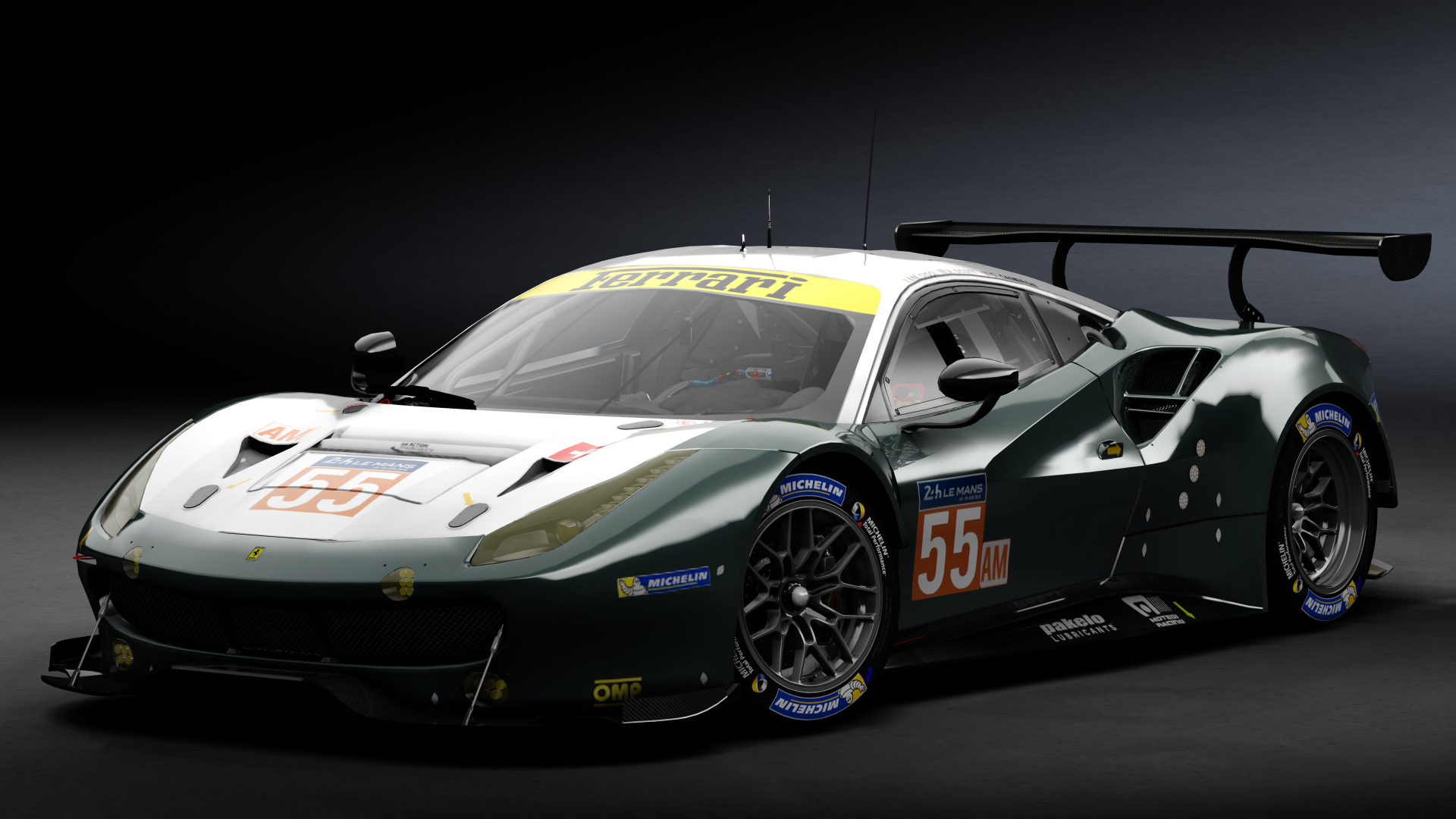 2016 Ferrari 488 GTE Le Mans Spec CRC-Tune, skin 2017 #55 Spirit of Race LM24