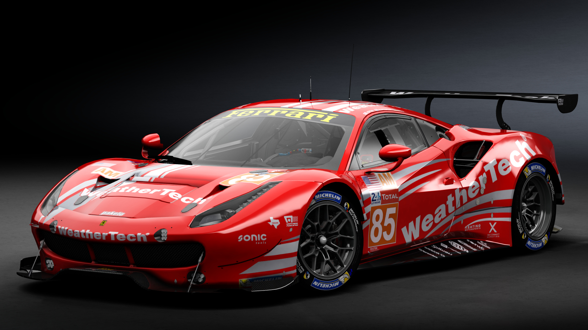 2016 Ferrari 488 GTE Le Mans Spec CRC-Tune, skin 2018 #85 Keating Motorsport LM24