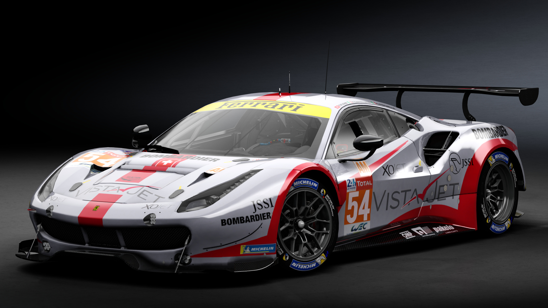 2016 Ferrari 488 GTE Le Mans Spec CRC-Tune, skin 2019 #54 Spirit of Race LM24