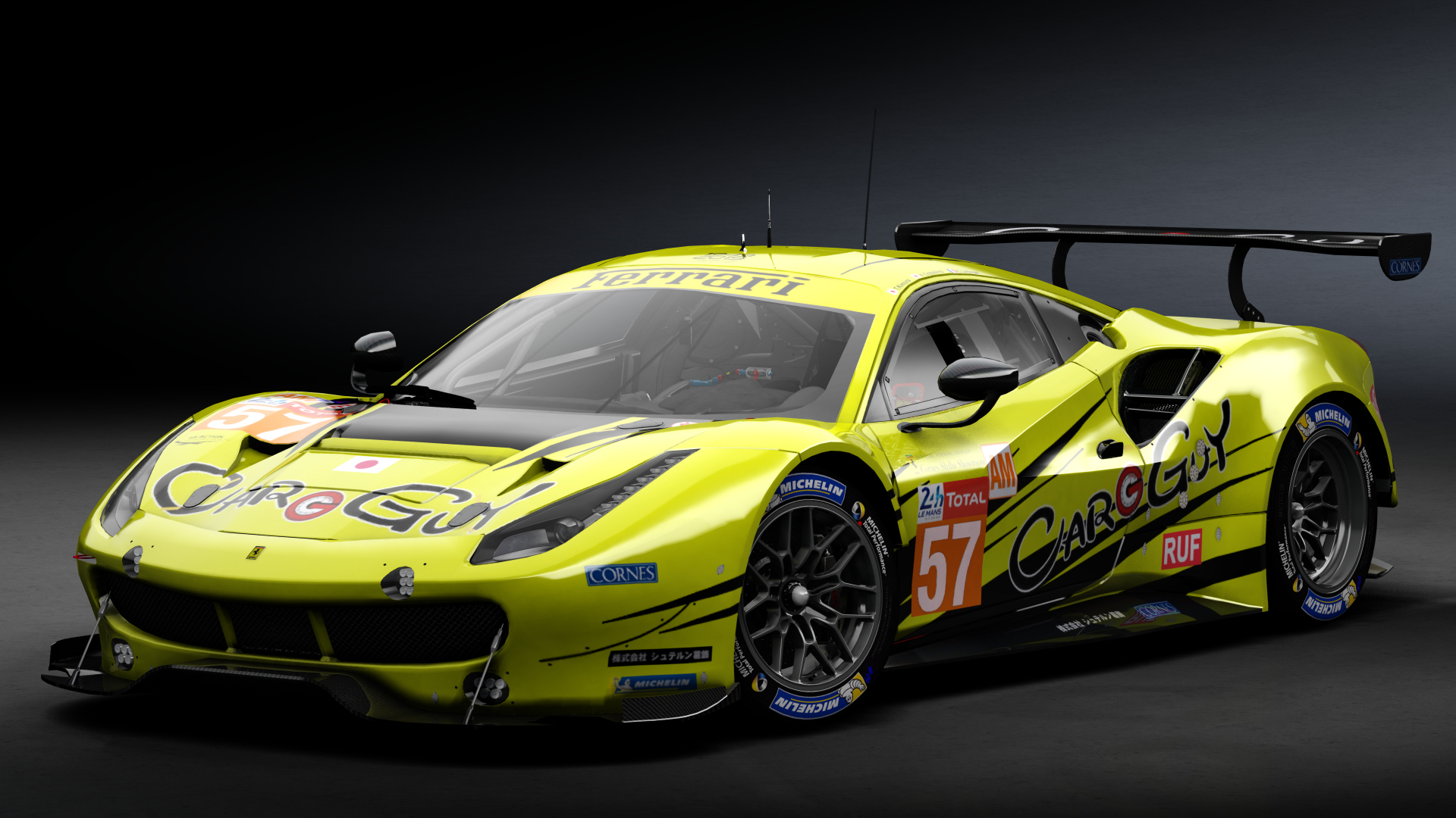 2016 Ferrari 488 GTE Le Mans Spec CRC-Tune, skin 2019 #57 Car Guy Racing LM24