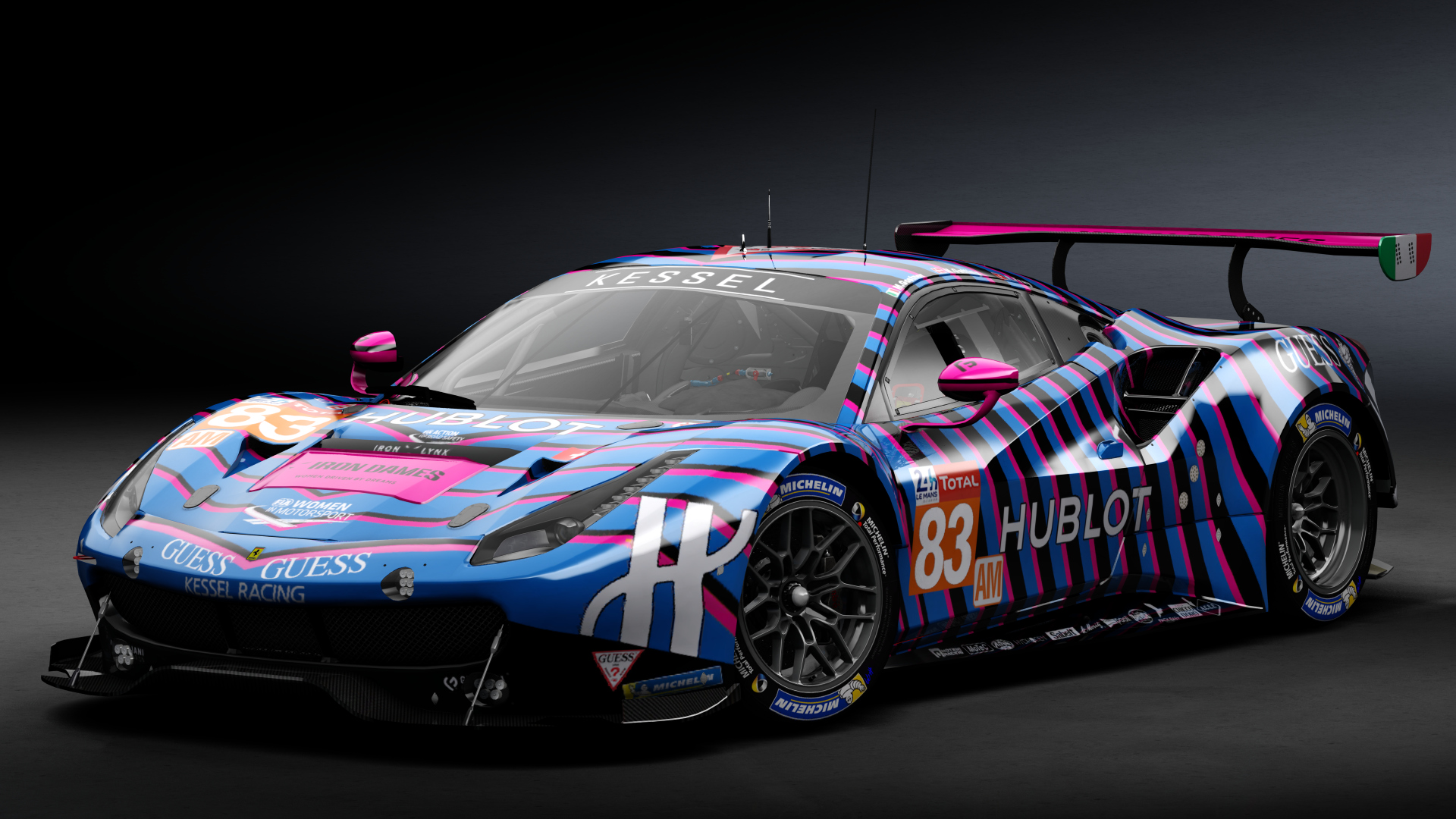 2016 Ferrari 488 GTE Le Mans Spec CRC-Tune, skin 2019 #83 Kessel Racing LM24