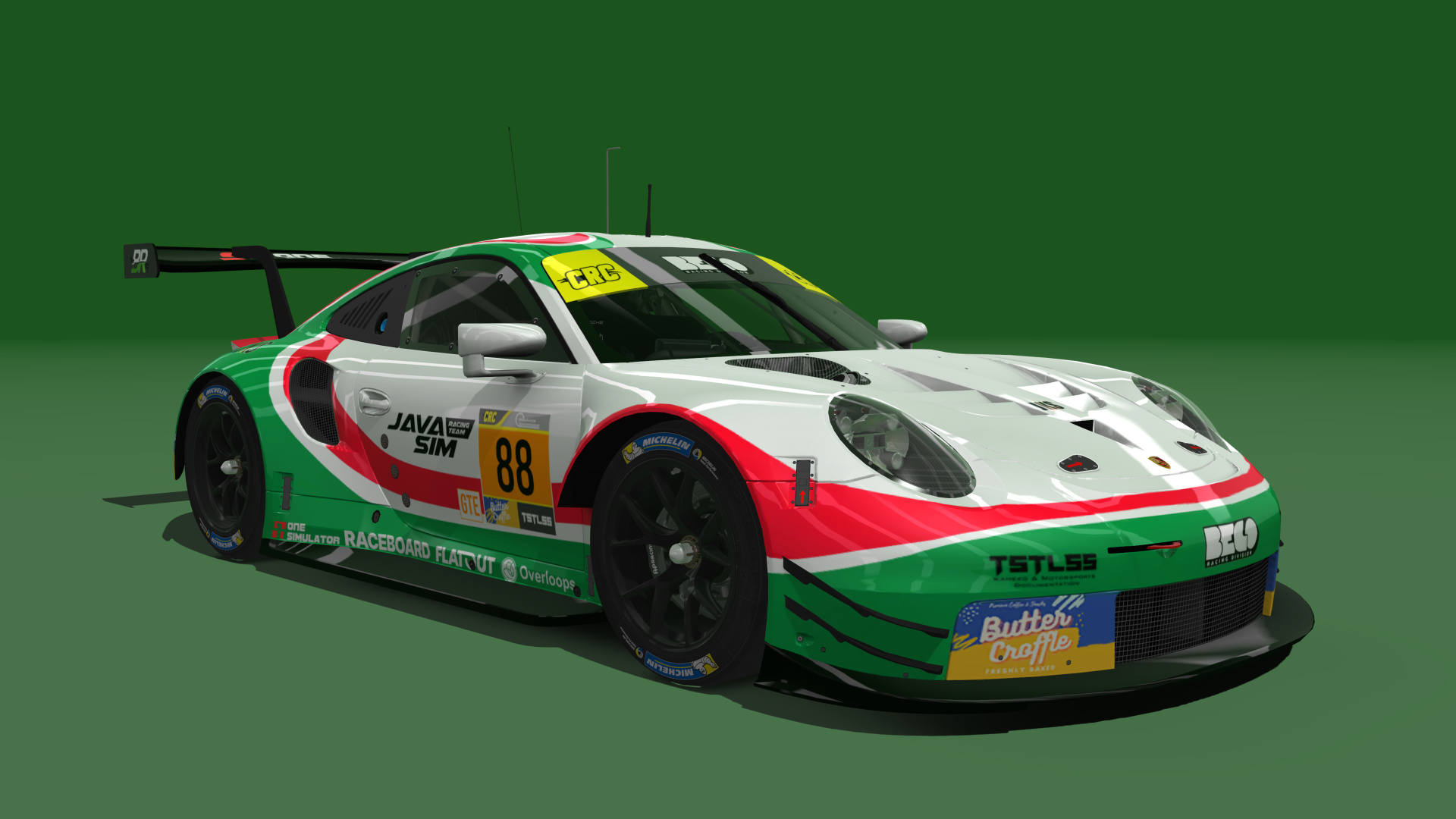 2018 Porsche 911 RSR GTE CRC-Tune, skin #88 Javasim eSports