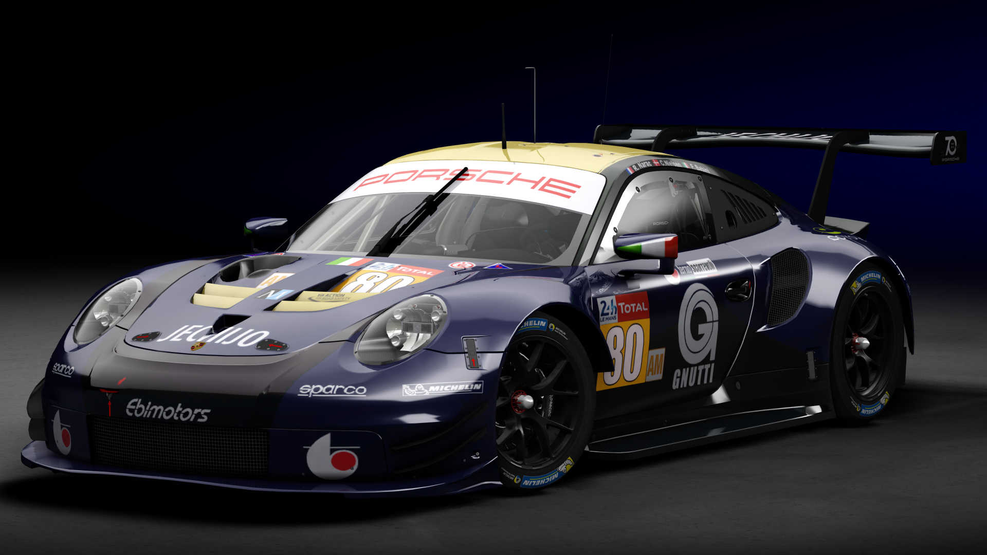 2018 Porsche 911 RSR GTE CRC-Tune, skin 2018 #80 Ebimotors LM24