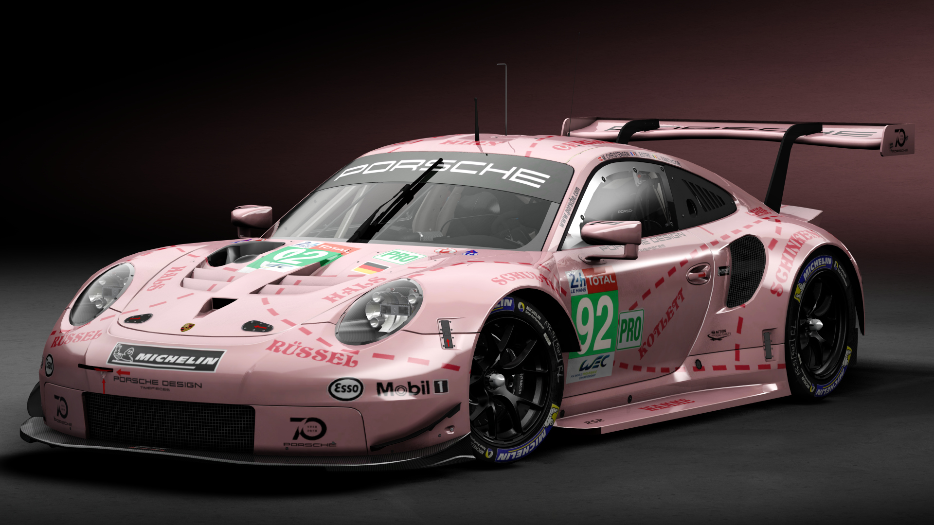 2018 Porsche 911 RSR GTE CRC-Tune, skin 2018 #92 Porsche GT Team LM24