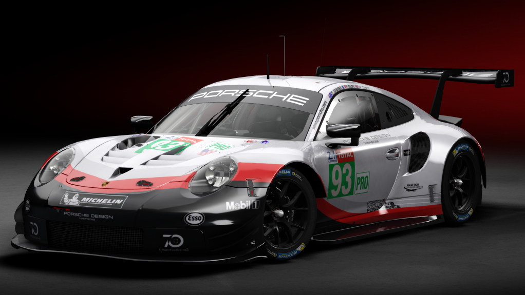 2018 Porsche 911 RSR GTE CRC-Tune, skin 2018 #93 Porsche GT Team LM24