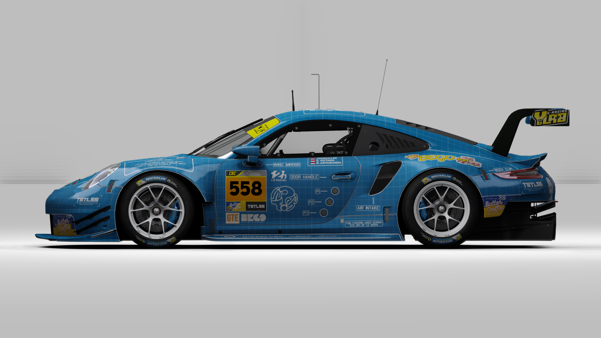 2018 Porsche 911 RSR GTE CRC-Tune, skin 558_hawkautoneedsartitopintaracingbybegoracingdivision