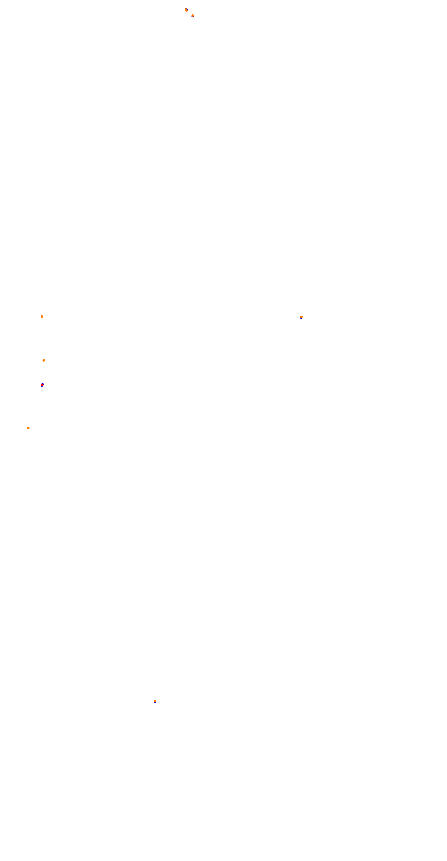 Circuit de la Sarthe (Le Mans) Night collisions