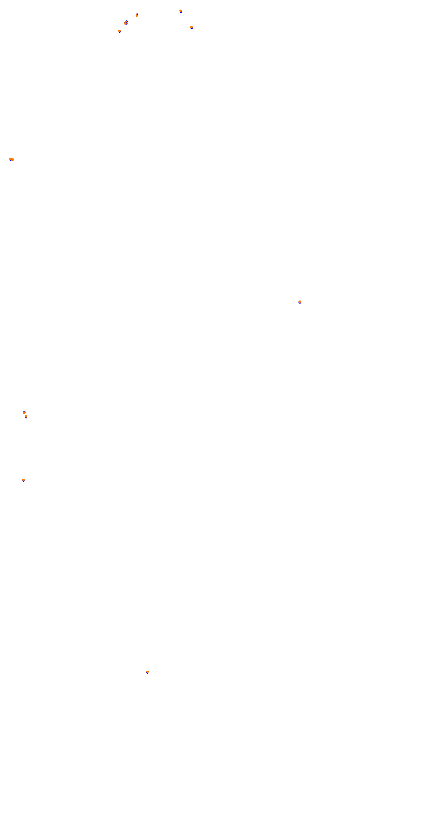 Circuit de la Sarthe (Le Mans) Night collisions