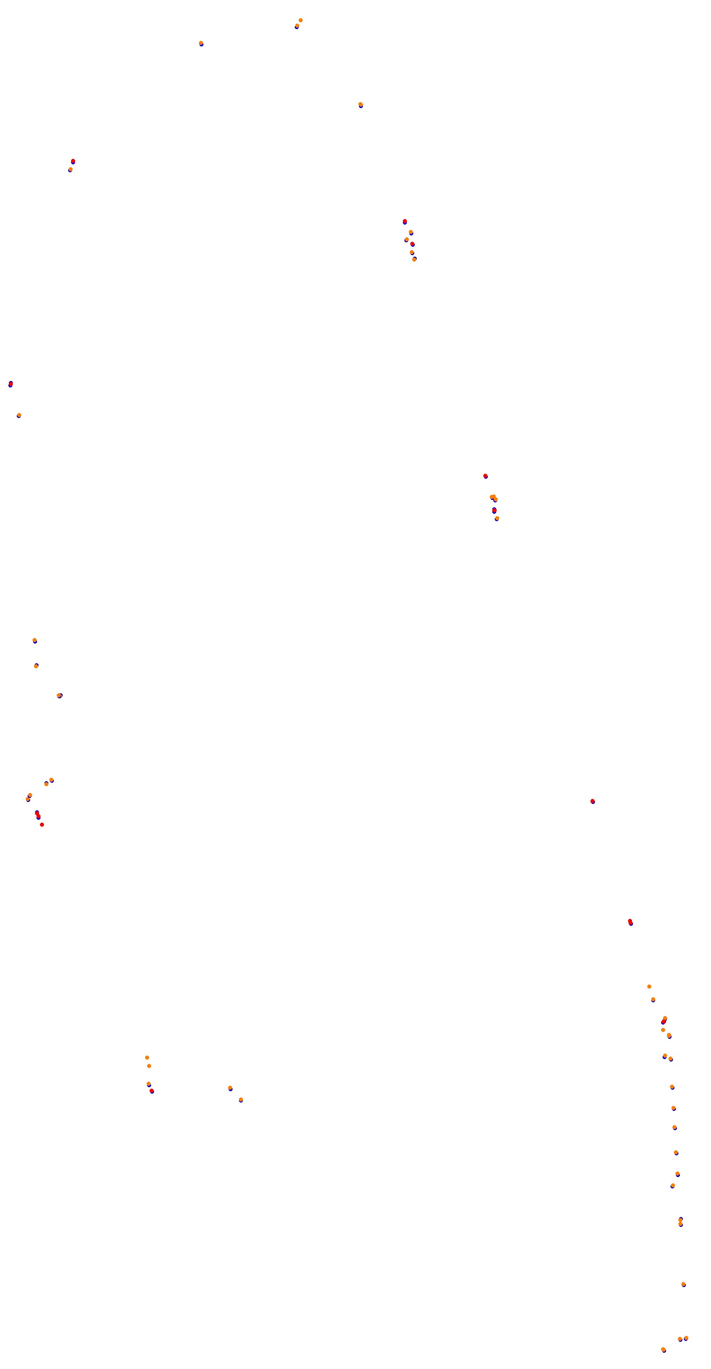 Circuit de la Sarthe (Le Mans) Night collisions