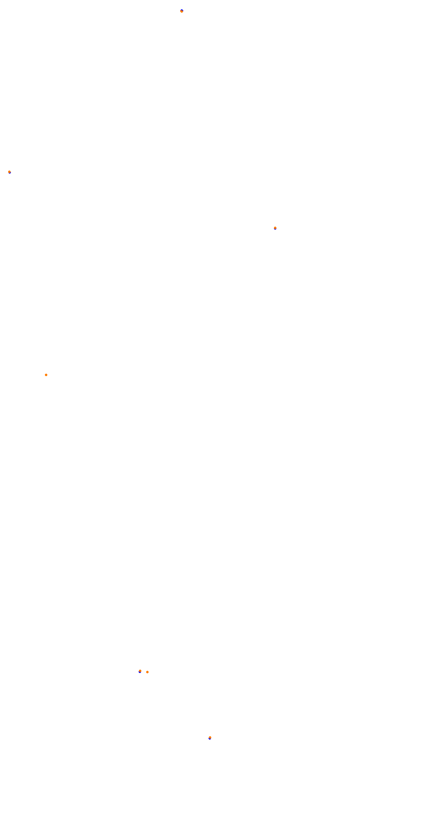 Circuit de la Sarthe (Le Mans) Night collisions